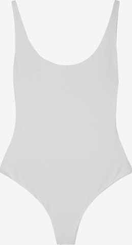 Bershka Paitabody värissä valkoinen: etupuoli