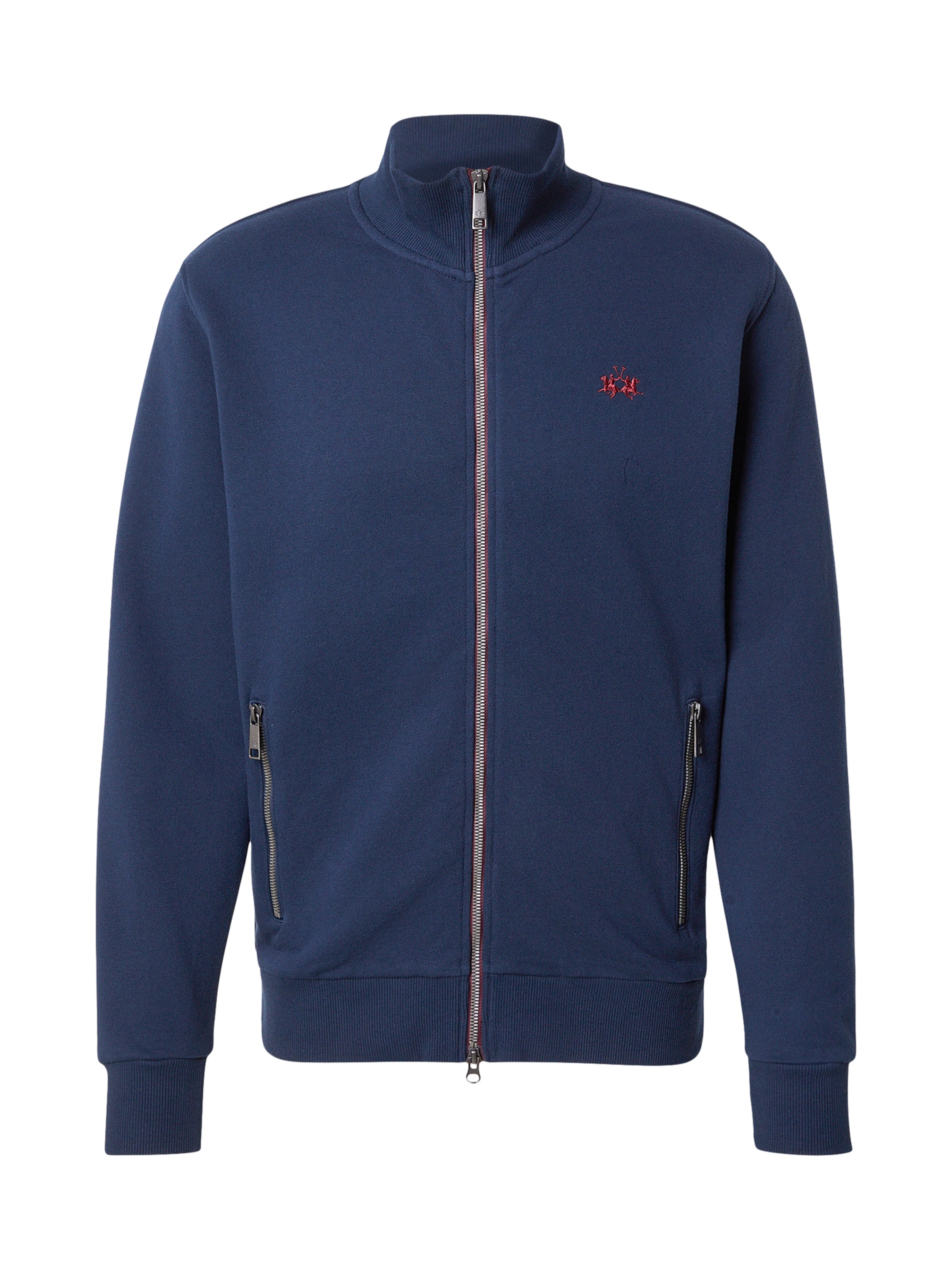 La Martina Суичъри с качулка в синьо: отпред