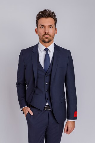 HUGO Tie in Blue: front