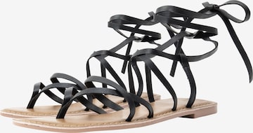 DreiMaster Vintage Strap Sandals in Black