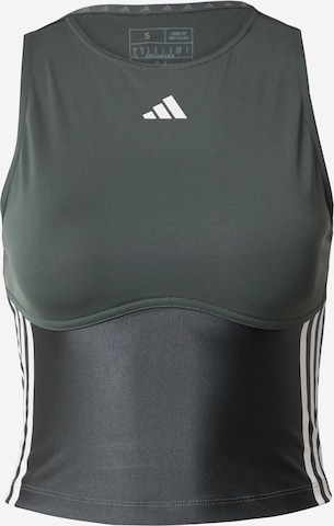 ADIDAS PERFORMANCE Sporttop 'Hyperglam Shine' in Groen: voorkant