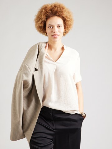 ONLY Carmakoma Blouse 'CARJACKIE' in Beige: front