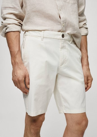 MANGO MAN Regular Pants 'Gracia' in White