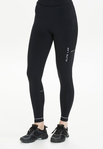 ELITE LAB Slimfit Sportleggings in Schwarz: Vorderseite