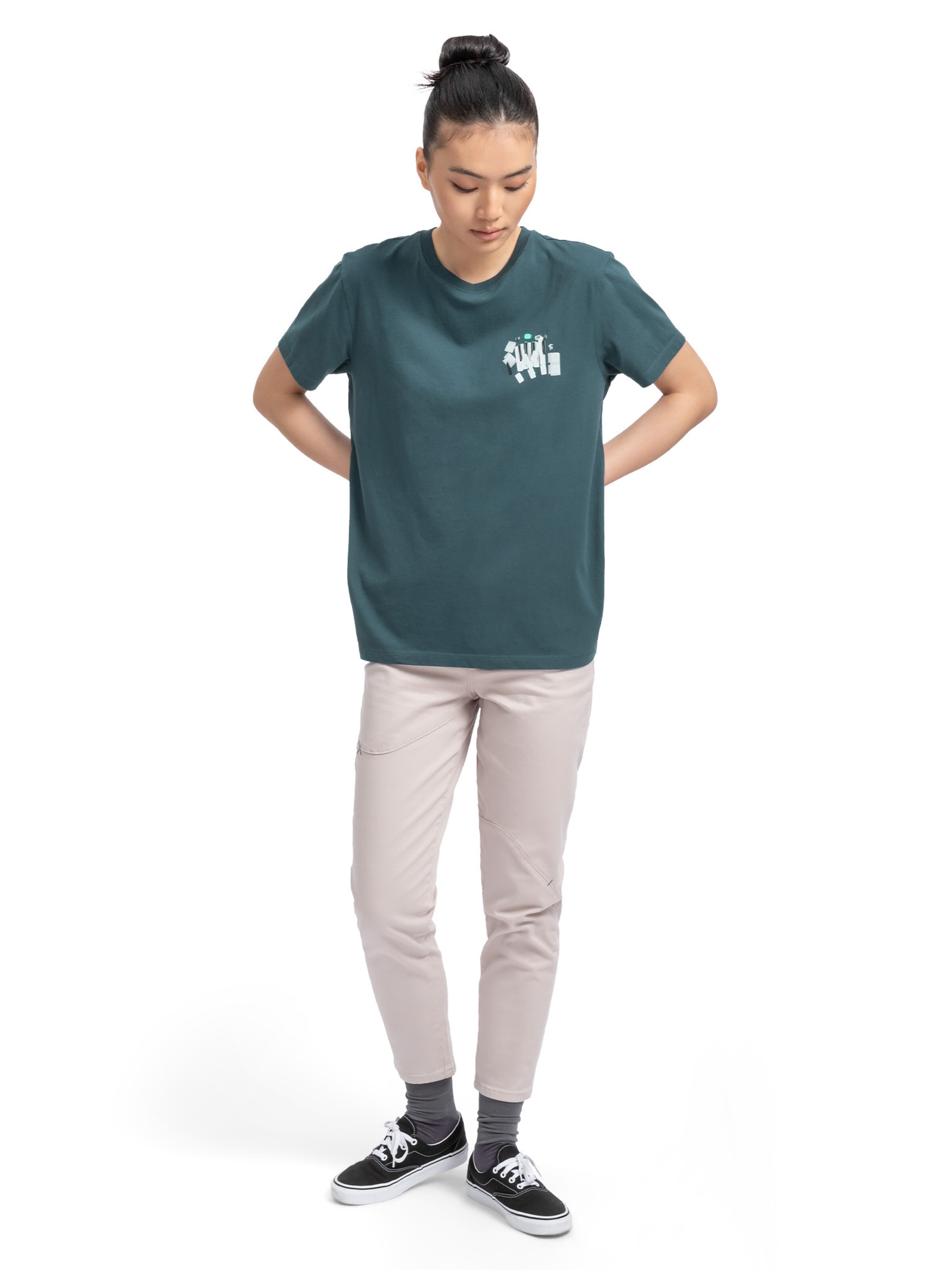 T-Shirt 'Fast Fingers' Kaft en bleu