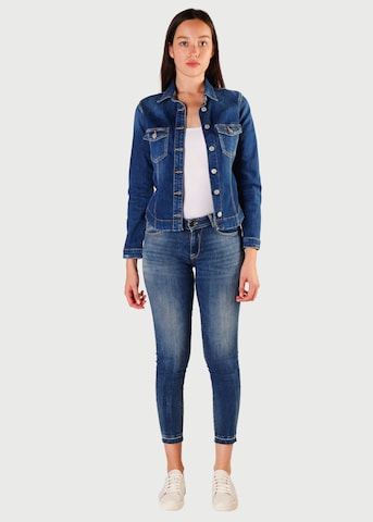 Le Temps Des Cerises Skinny Jeans 'PULPC' in Blauw: voorkant