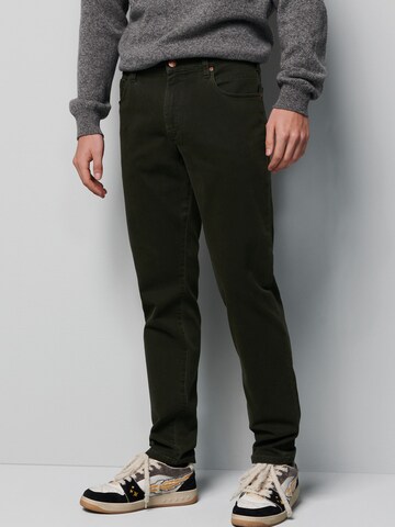 Coupe slim Pantalon MEYER en vert : devant