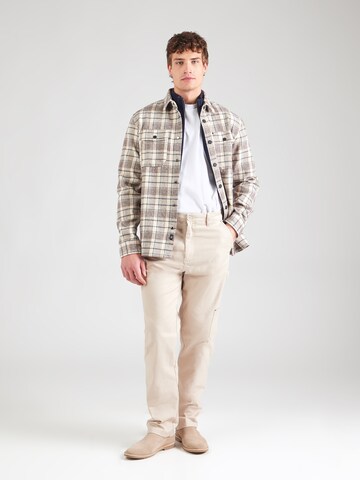 Petrol Industries - Ajuste regular Camisa 'Beaufort' en marrón