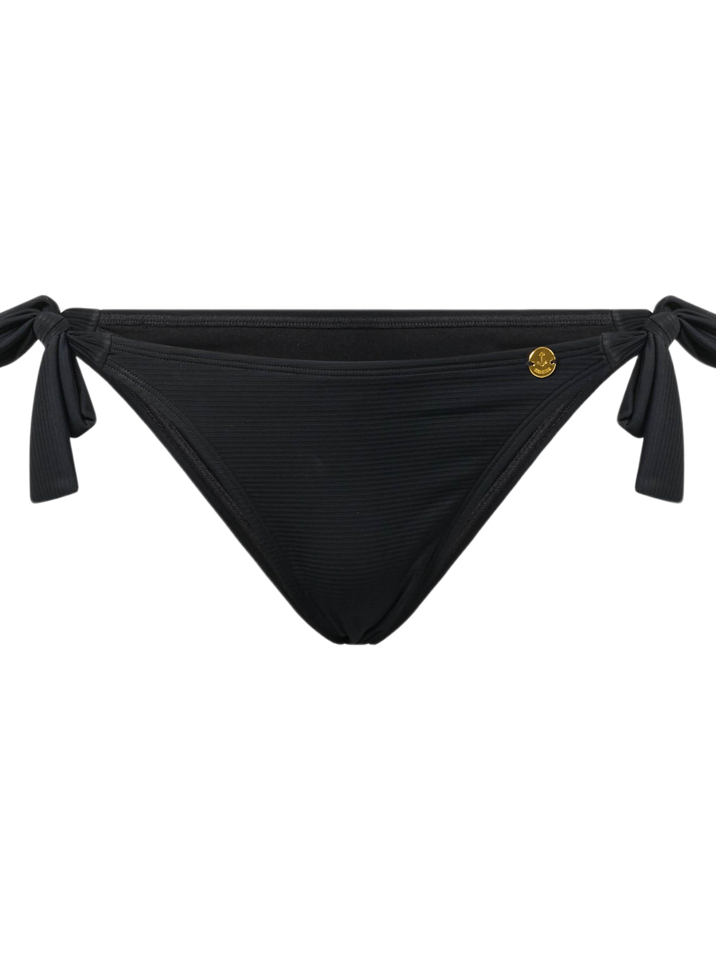 Seaside Bikinihose 'Hampton'‌‌‌‌ in Schwarz: Vorderseite