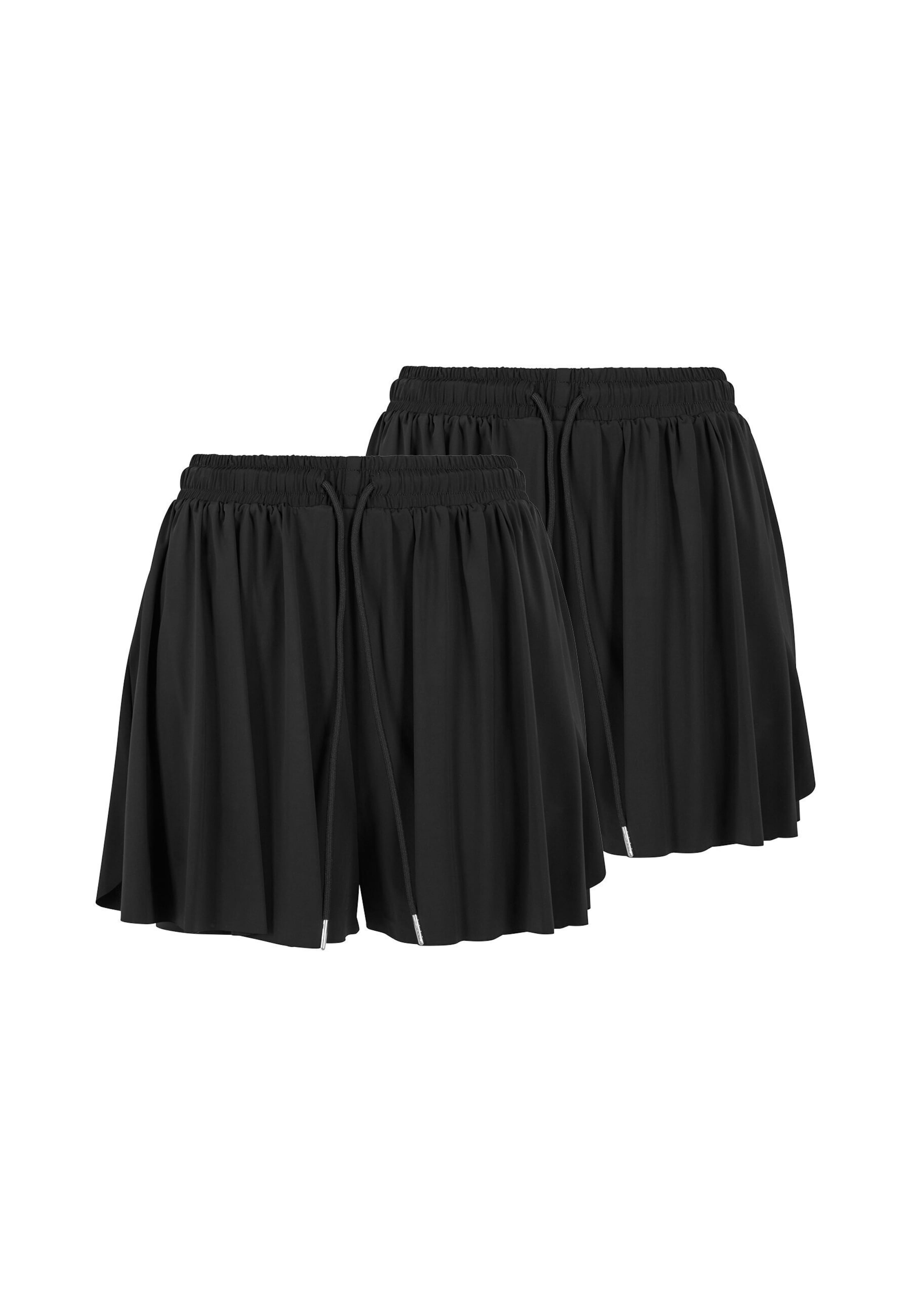 Urban Classics Regular Shorts in Schwarz: Vorderseite
