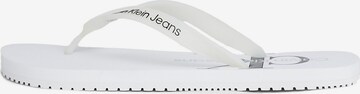 Calvin Klein Jeans Zehentrenner in Weiß: predná strana