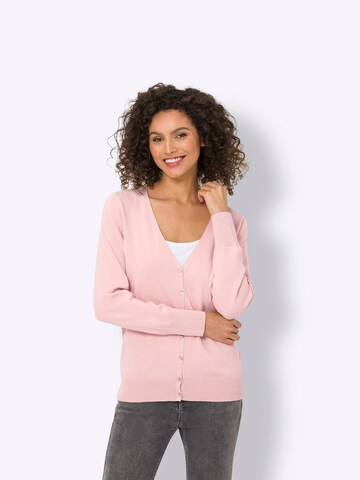 Cardigan heine en rose : devant