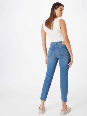 Coupe slim Jean 'SLIM CROP 2.0' BOSS Orange en bleu