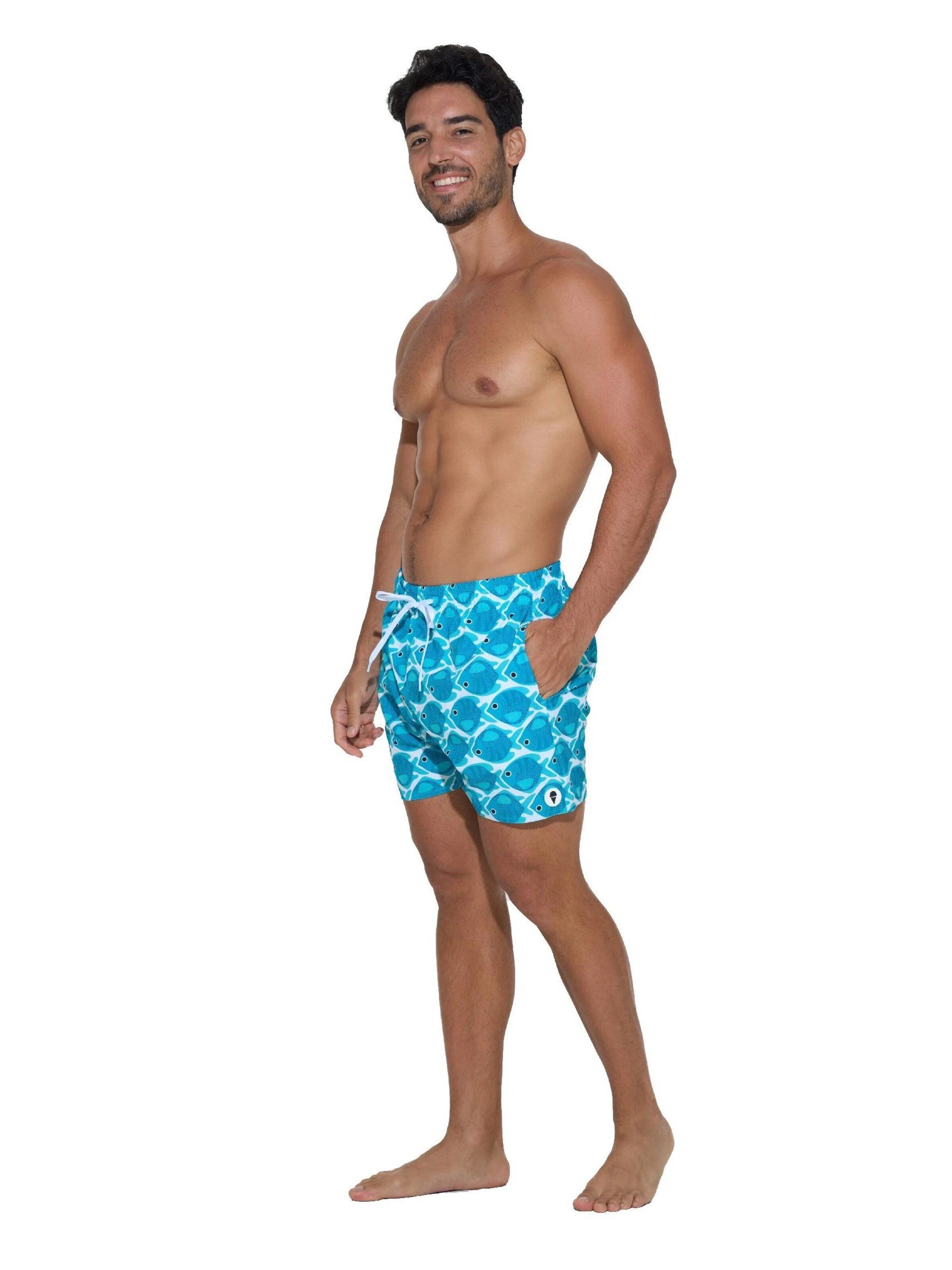 69Slam - Bermudas 'BAÑADOR CORTO CLASSIC ARMIN FISHES' en azul
