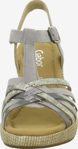 GABOR Plateausandalette in Grau