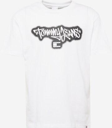 T-Shirt Tommy Jeans en blanc : devant