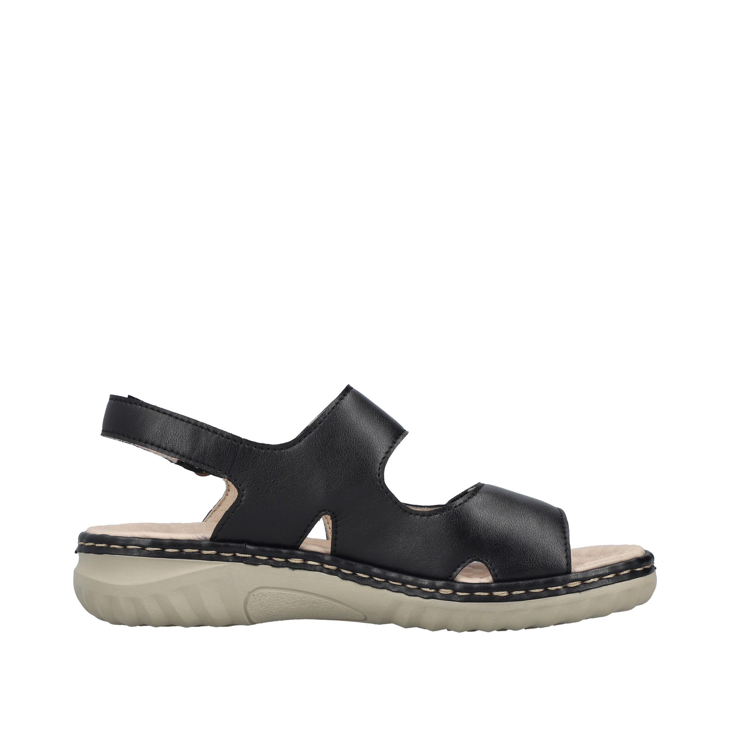 Sandales à lanières Rieker en noir