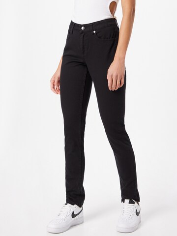 QS Slimfit Jeans 'Catie' in Zwart: voorkant