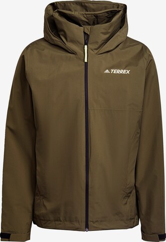 ADIDAS TERREX Regenjacke in Grün: predná strana