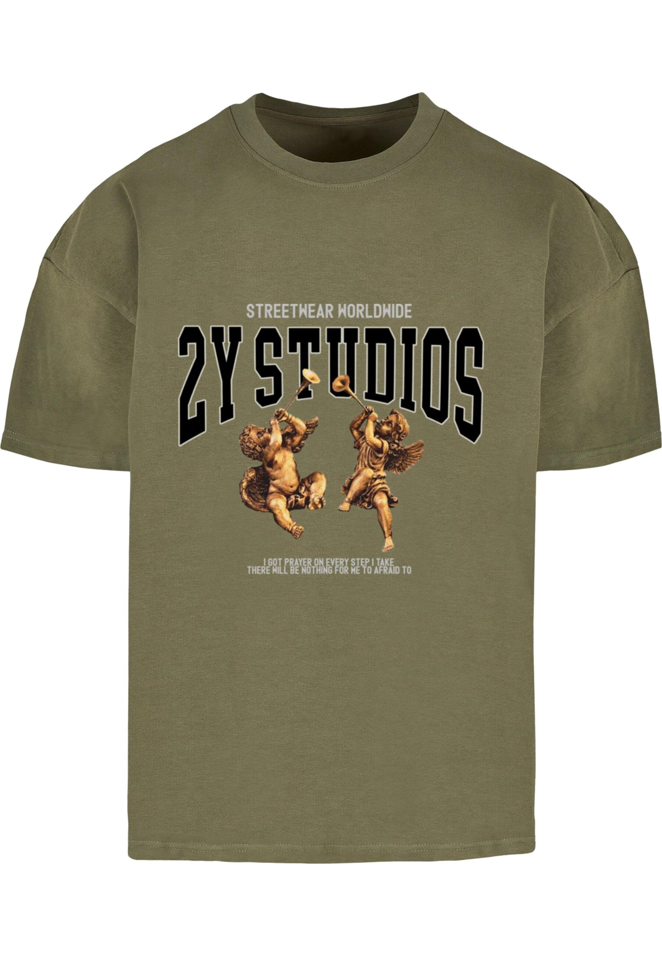 Maglietta 'Angels' di 2Y Studios in verde: frontale