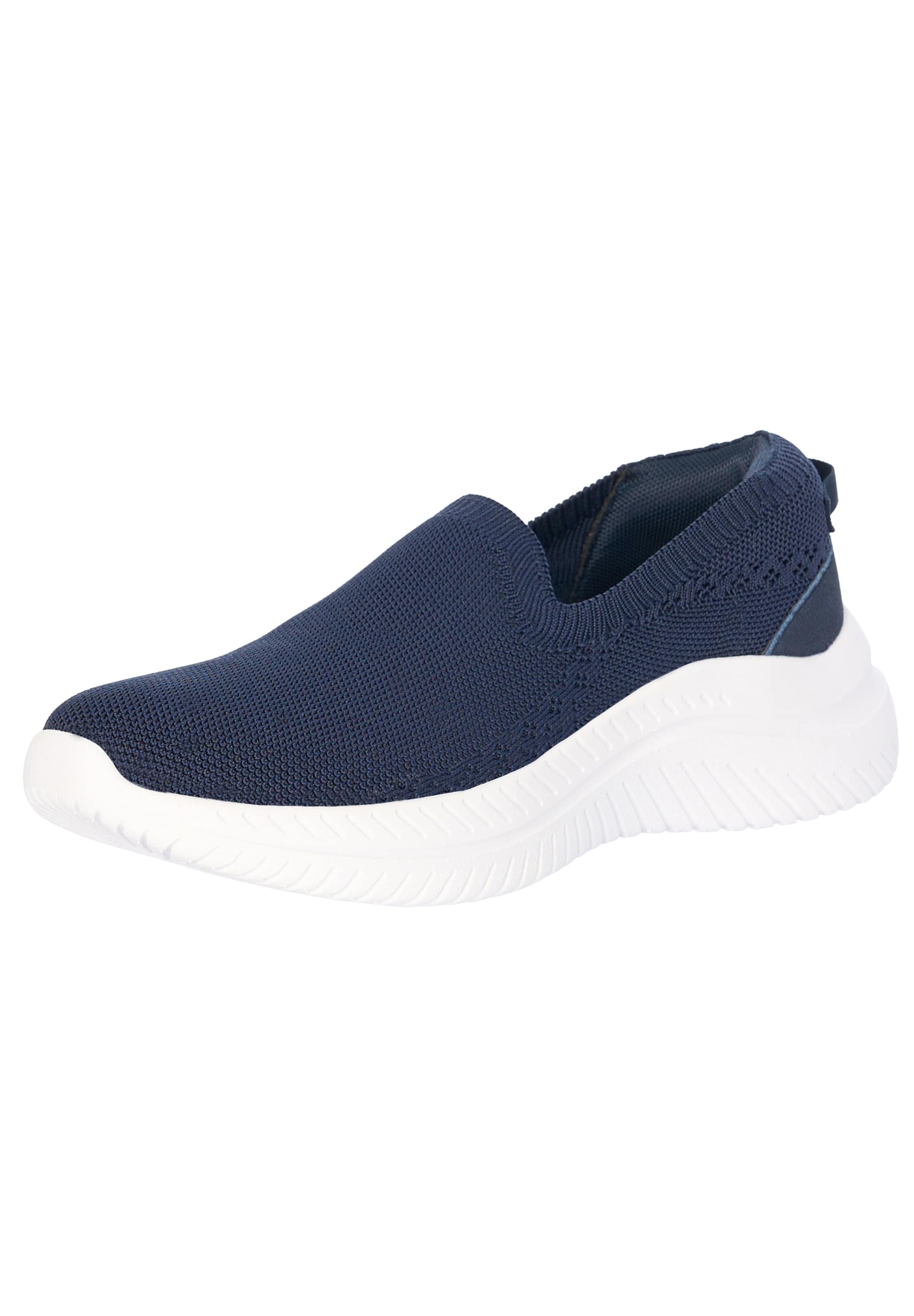 Scarpa slip-on di Elara in blu: frontale