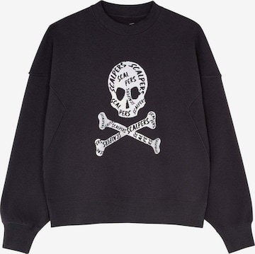 Sweat-shirt Scalpers en gris : devant