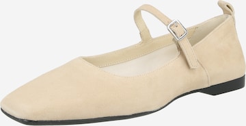 smėlio VAGABOND SHOEMAKERS Balerinos su dirželiais 'DELIA': priekis