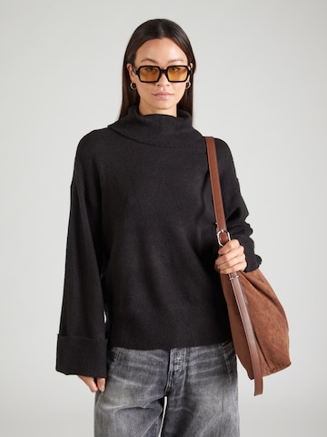 VILA Pullover 'VIROLFIE' i sort: forside