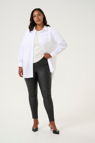 KAFFE CURVE Skinny Leggings in Zwart