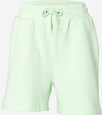 Regular Pantaloni de la FUBU pe verde: față