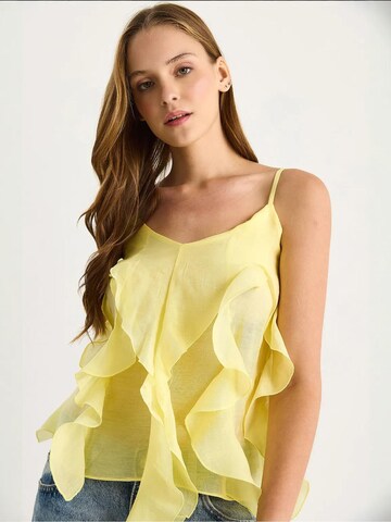 Chemisier Bianco Lucci en jaune