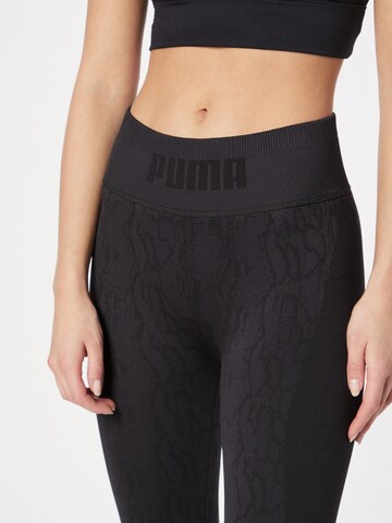 PUMA Skinny Sportbroek in Zwart