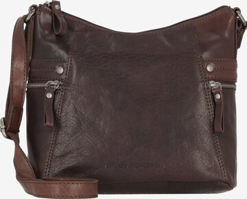 Spikes & Sparrow Crossbody Bag 'Bronco' in Brown: front