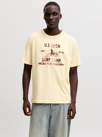 Jack & Jones Premium Футболка 'JPRBLUNIKO' в Бежевый: спереди