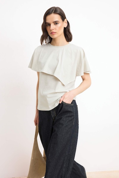 Trendyol Shirts i XS i lysegrå, Produktvisning