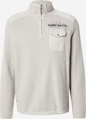 CAMP DAVID Neulepaita värissä harmaa: etupuoli