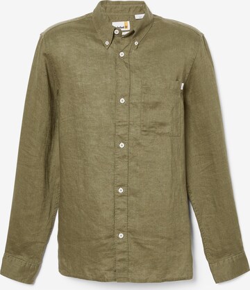 TIMBERLAND Regular fit Button Up Shirt in Green: front