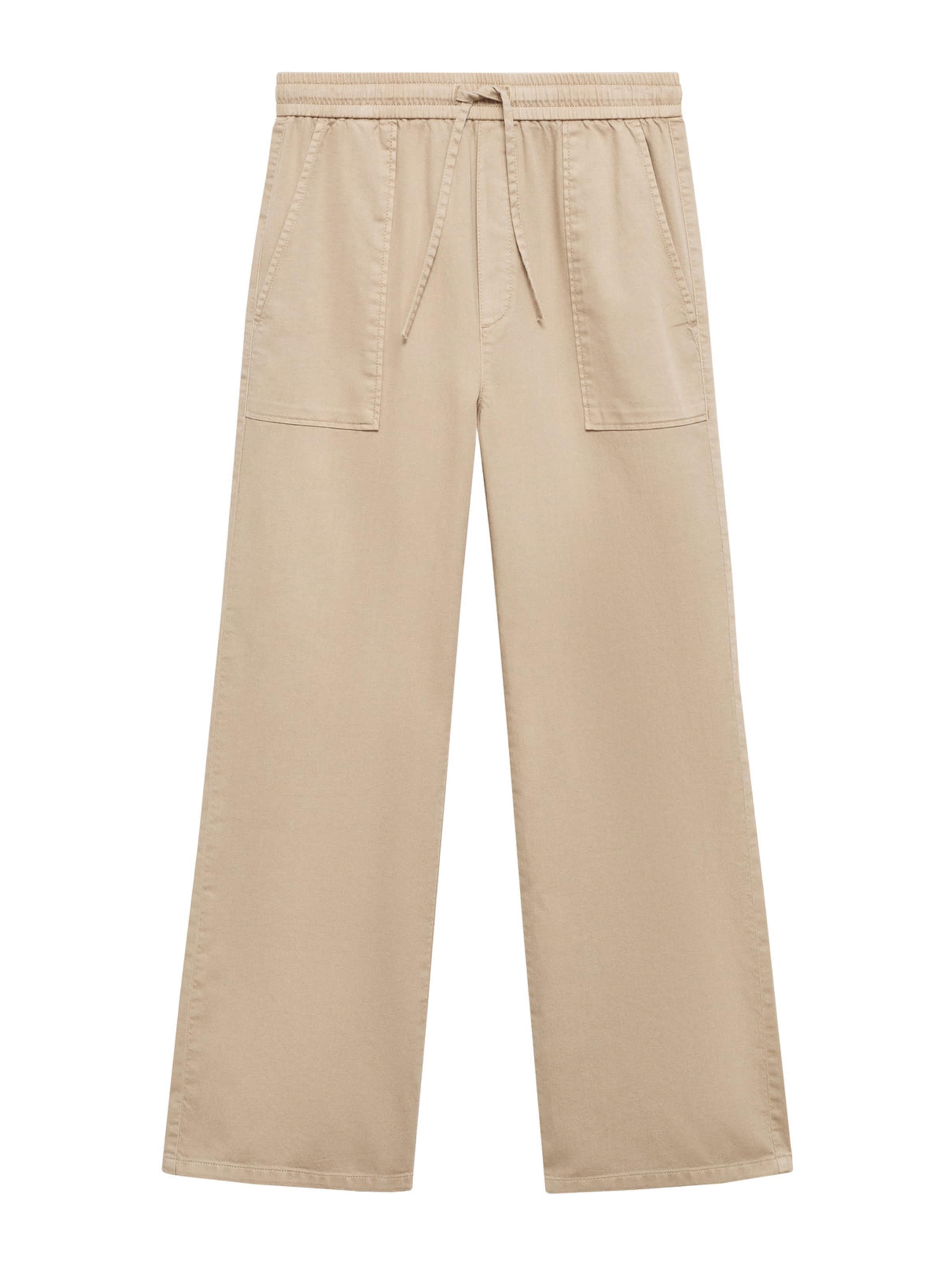 Largi Jeans 'SUKI' de la MANGO pe bej: față