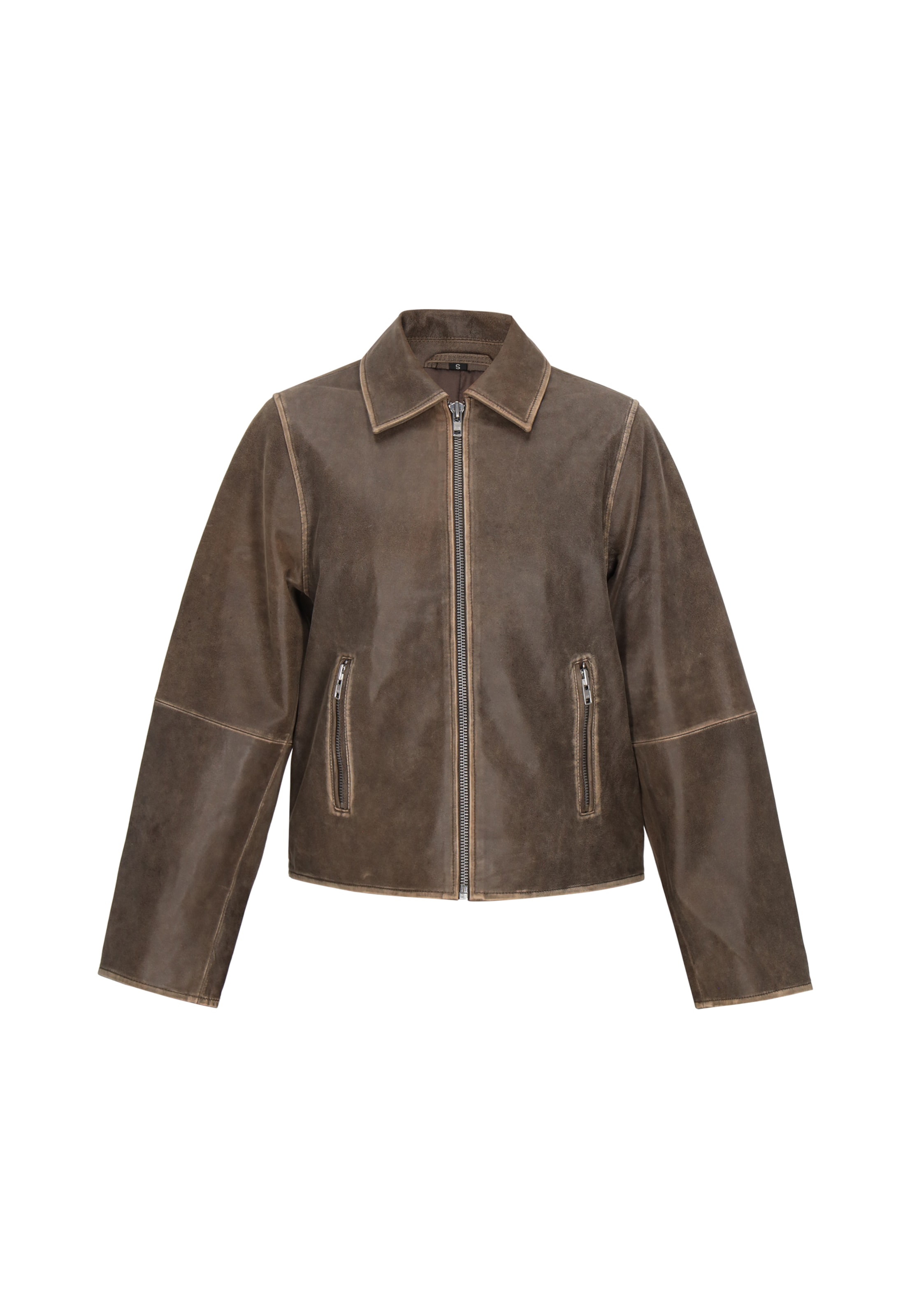 DreiMaster Klassik Between-season jacket in Brown: front