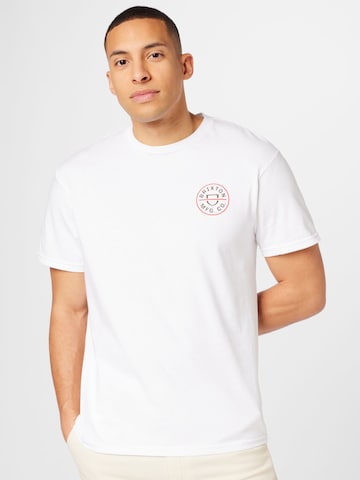 Brixton - Camiseta 'CREST' en blanco: frente