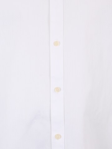 Jack & Jones Plus Comfort fit Button Up Shirt 'Blacardiff' in White