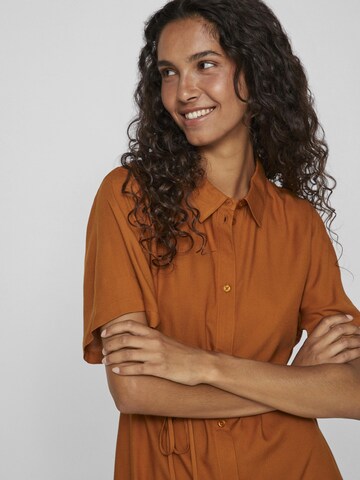 VILA Shirt dress in Brown