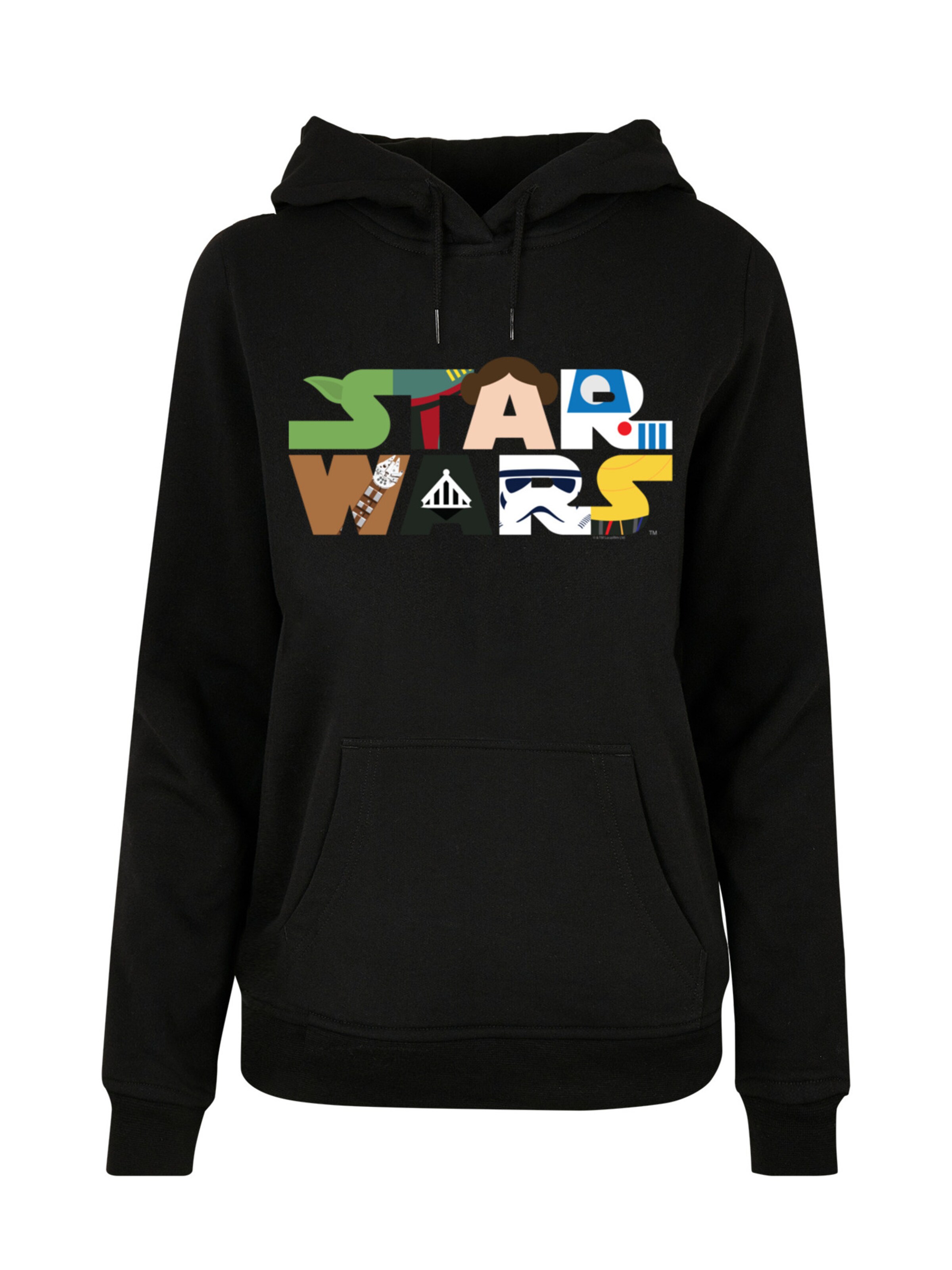 F4NT4STIC Sweatshirt 'Star Wars Character' in Black: front