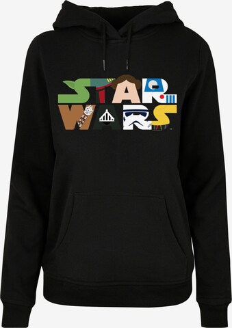 F4NT4STIC Sweatshirt 'Star Wars Character' in Zwart: voorkant