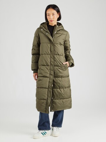 PIECES Winter coat 'Maddie' in Green: front