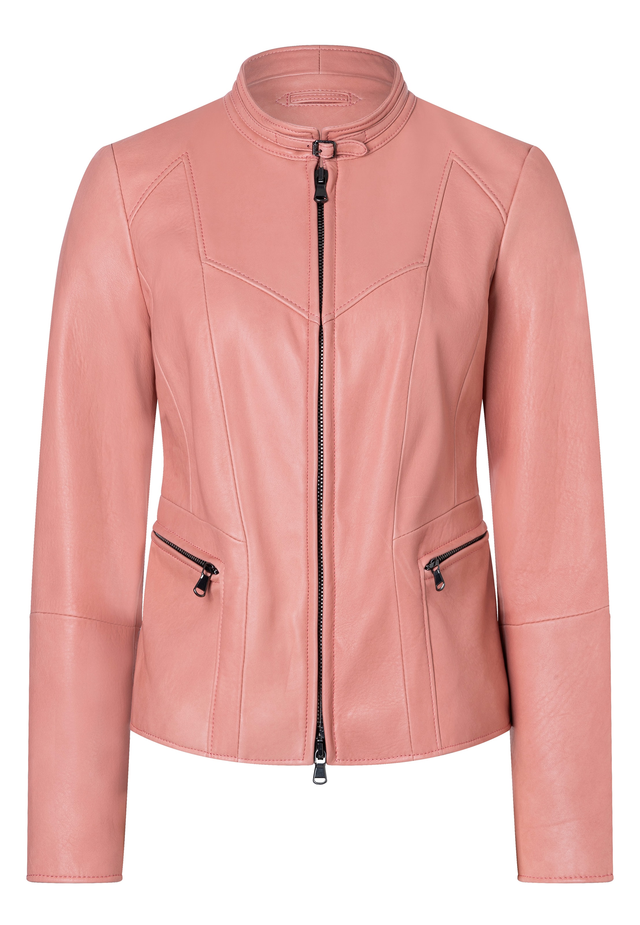 Werner Christ Lederjacke 'Elmara' in Pink: Vorderseite