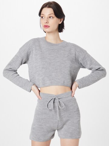 Femme Luxe Sweatsuit 'PENNY' in Grey: front