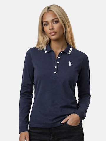 U.S. POLO ASSN. Shirt in Blauw: voorkant