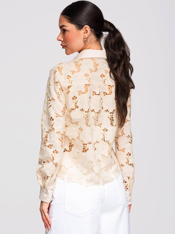 Camicia da donna di Ombre in beige