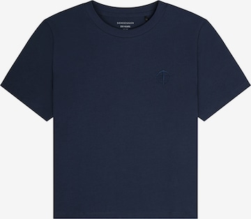 SCHIESSER Shirt ' SCHIESSER 150 YEARS ' in Blauw: voorkant